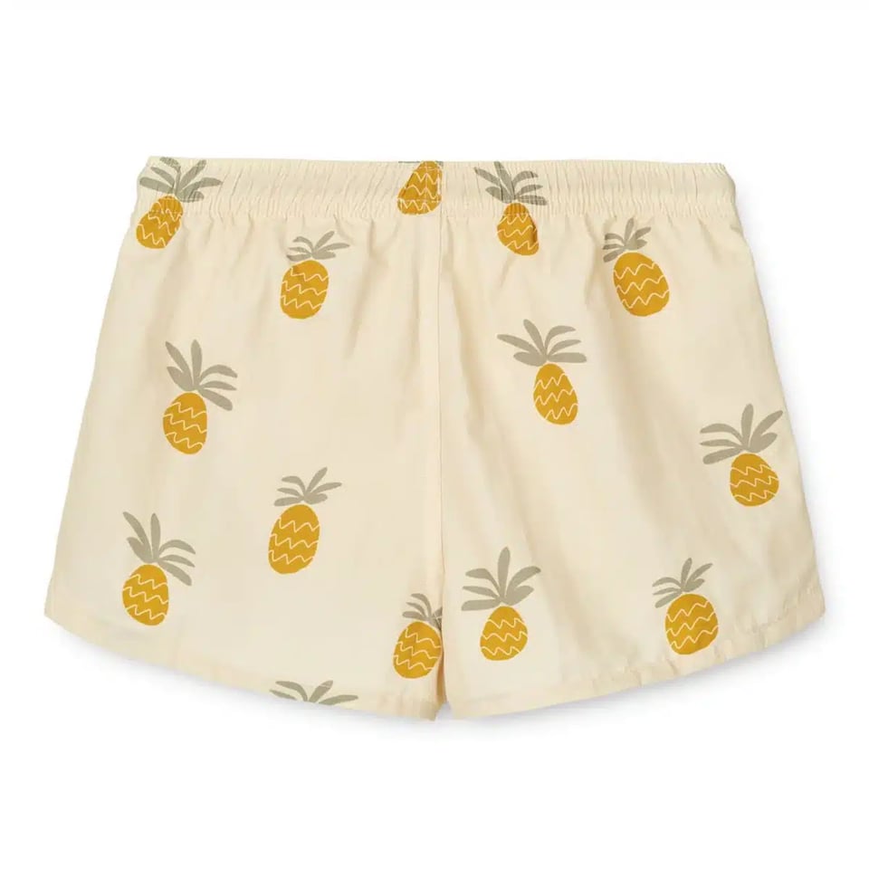 Liewood Aiden Printed Board Shorts Pineapples/Cloud Cream
