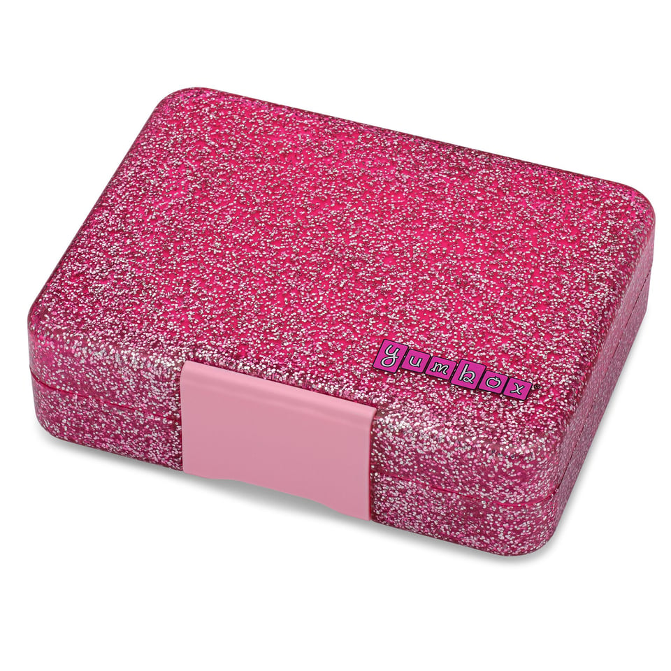 Yumbox Snack 3 Vakken Sparkle Roze Glitter / Roze Clear - Roze