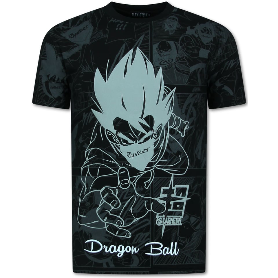 Twinset Dragon Ball - Zomerset Heren - Co Ord Set Dragon Bal - Combisets - 1681 - Zwart