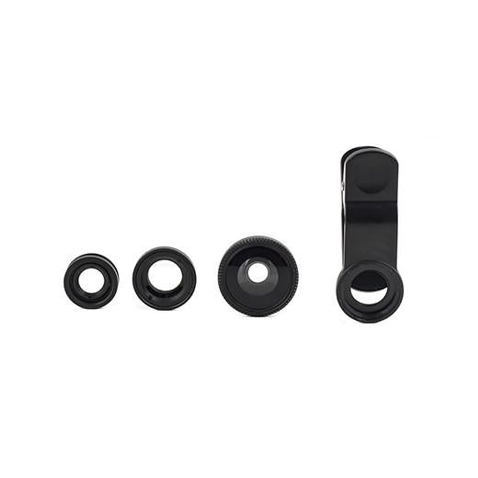 Clip Lens Set - Black, Transparent