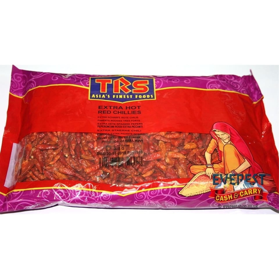 Trs Extra Hot Red Chillies 400Gr