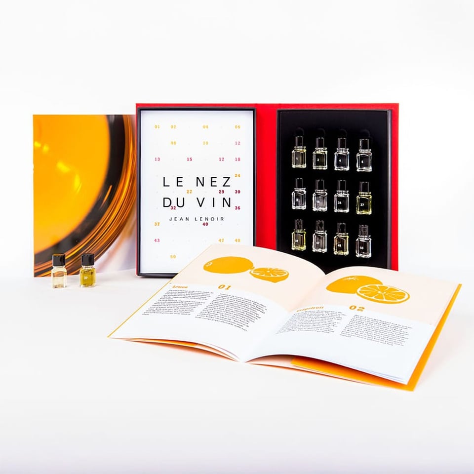 12x Witte Wijn en Champagne Aroma's ENG - Le Nez Du Vin J.Lenoir