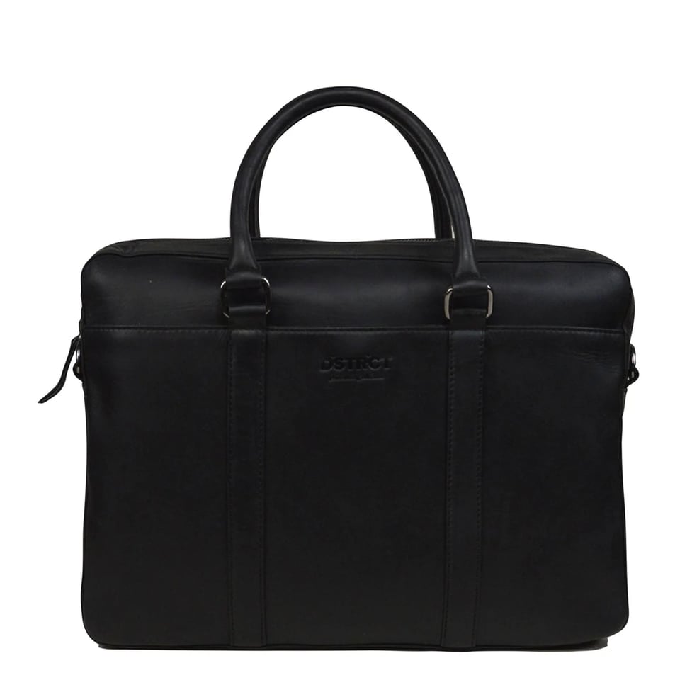 DSTRCT Leather Laptop Bag Premium 15.6