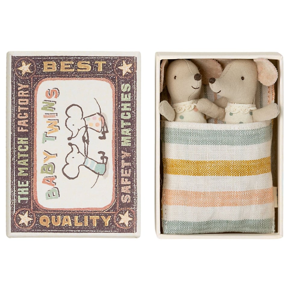 Twins, Baby Mice in Matchbox