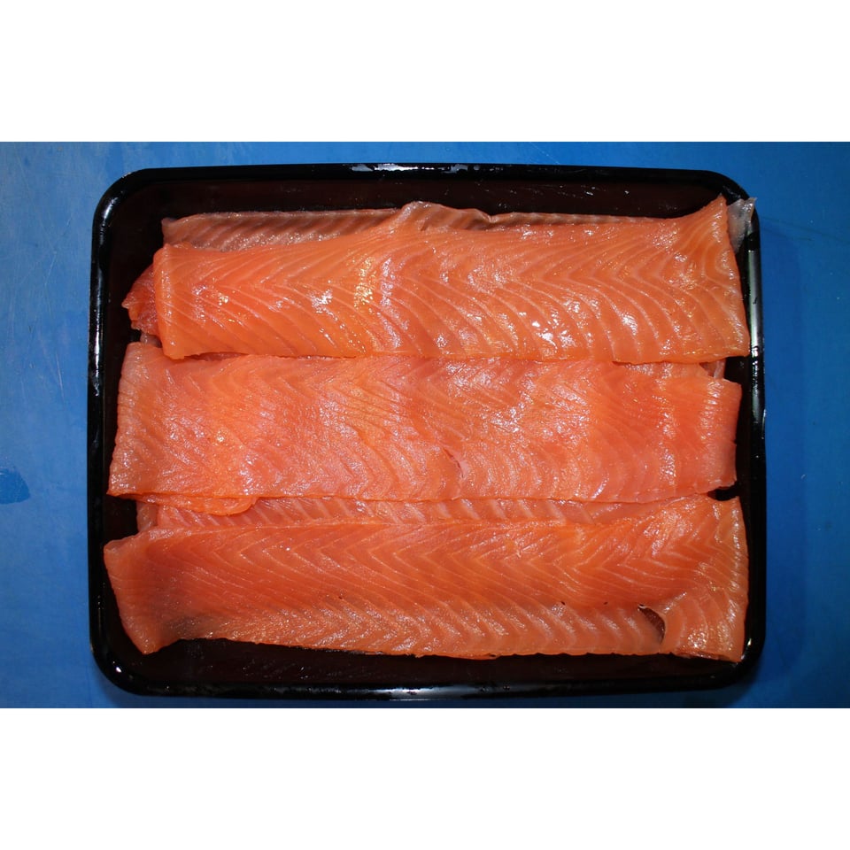 Gerookte noorse zalm (per 100 gram)