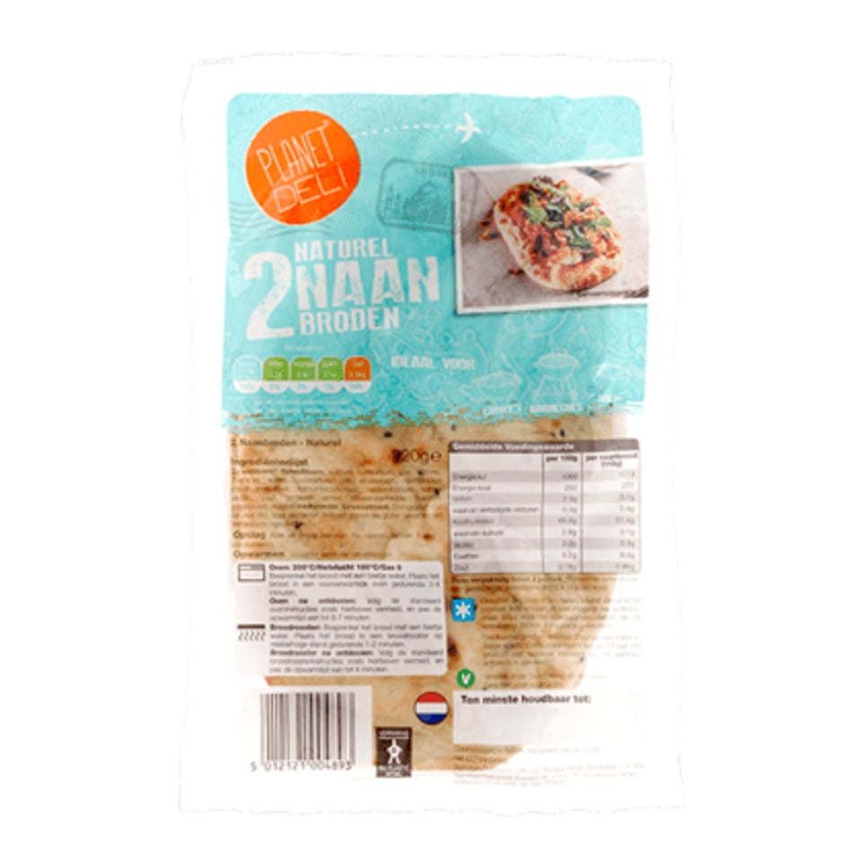 Planet Deli Naanbrood Naturel