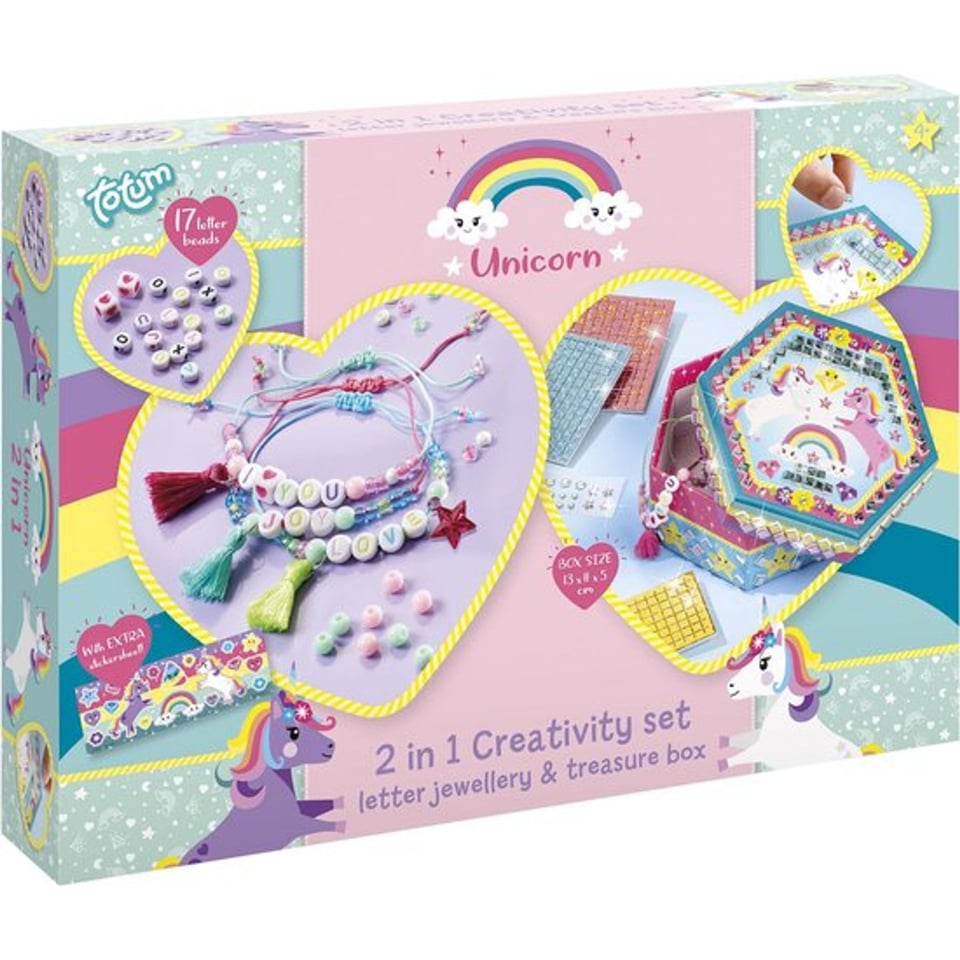 Totum Unicorn 2 in 1 Set Sieraden + Doosje Maken