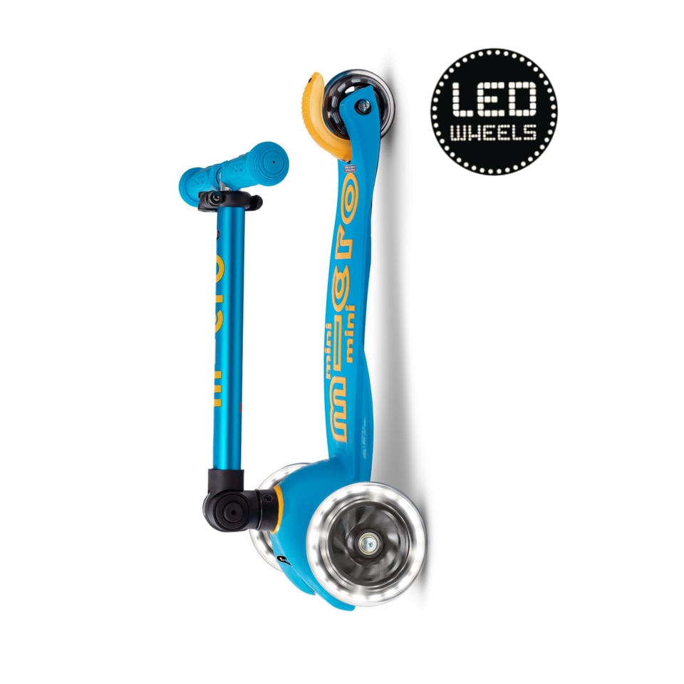 Mini Micro Inklapbaar LED Oceaanblauw