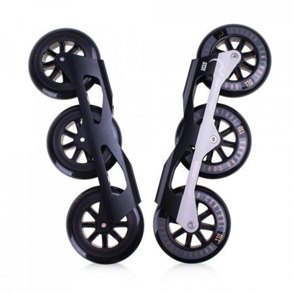 Ground Control GROUND CONTROL TRI-SKATE V2 110MM - BLACK - COMPLETE INLINE SKATE FRAMES