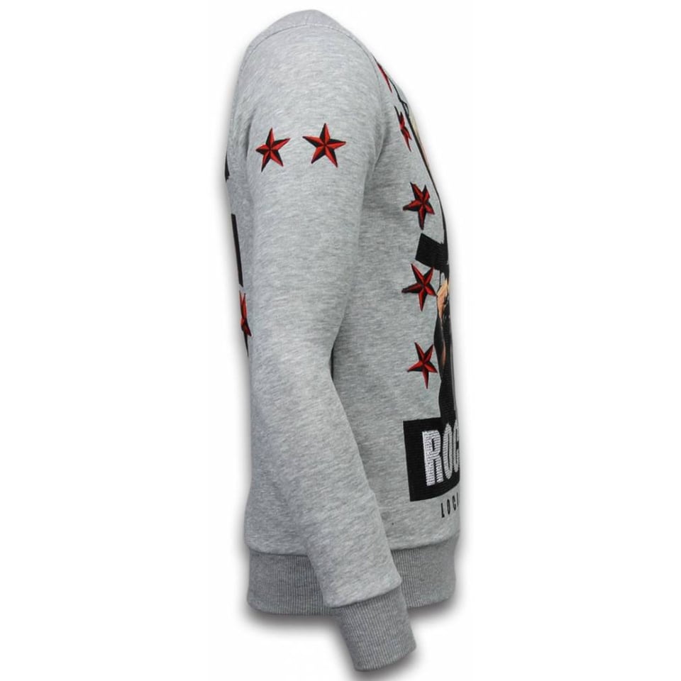 Marilyn Rockstar - Rhinestone Sweater - Grijs