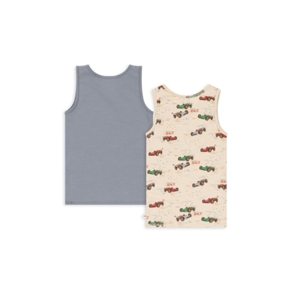 Konges Sløjd Basic 2 Pack Tanktop Gots Tradewinds / Grand Prix