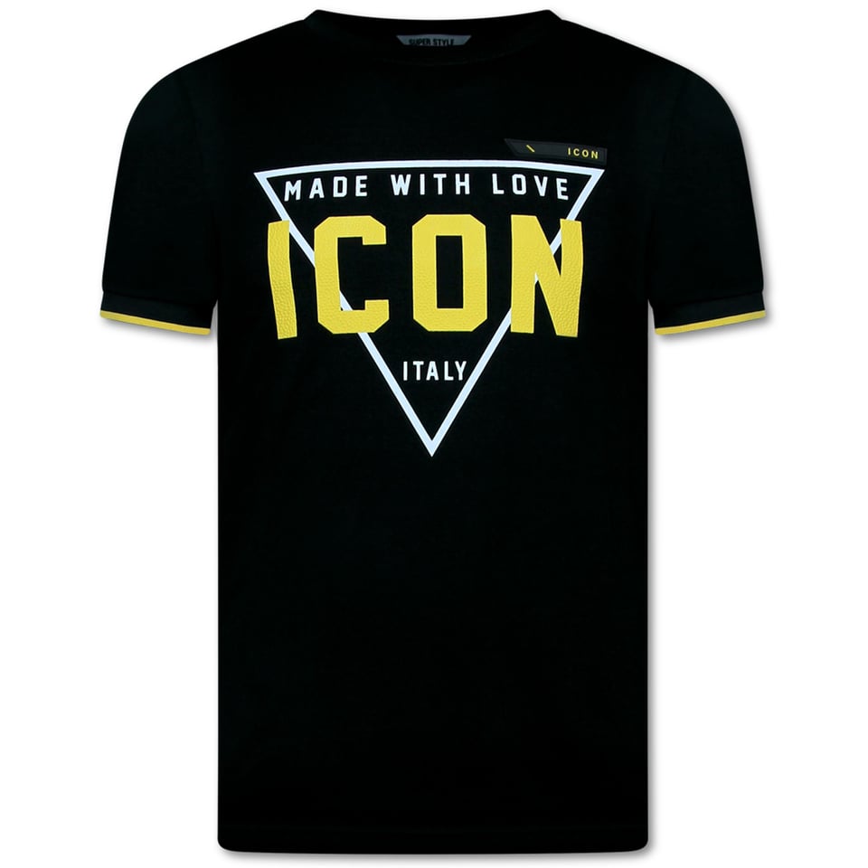 Zomerset Heren ICON - Twinset ICON - Combisets - 11818 - Zwart/ Geel