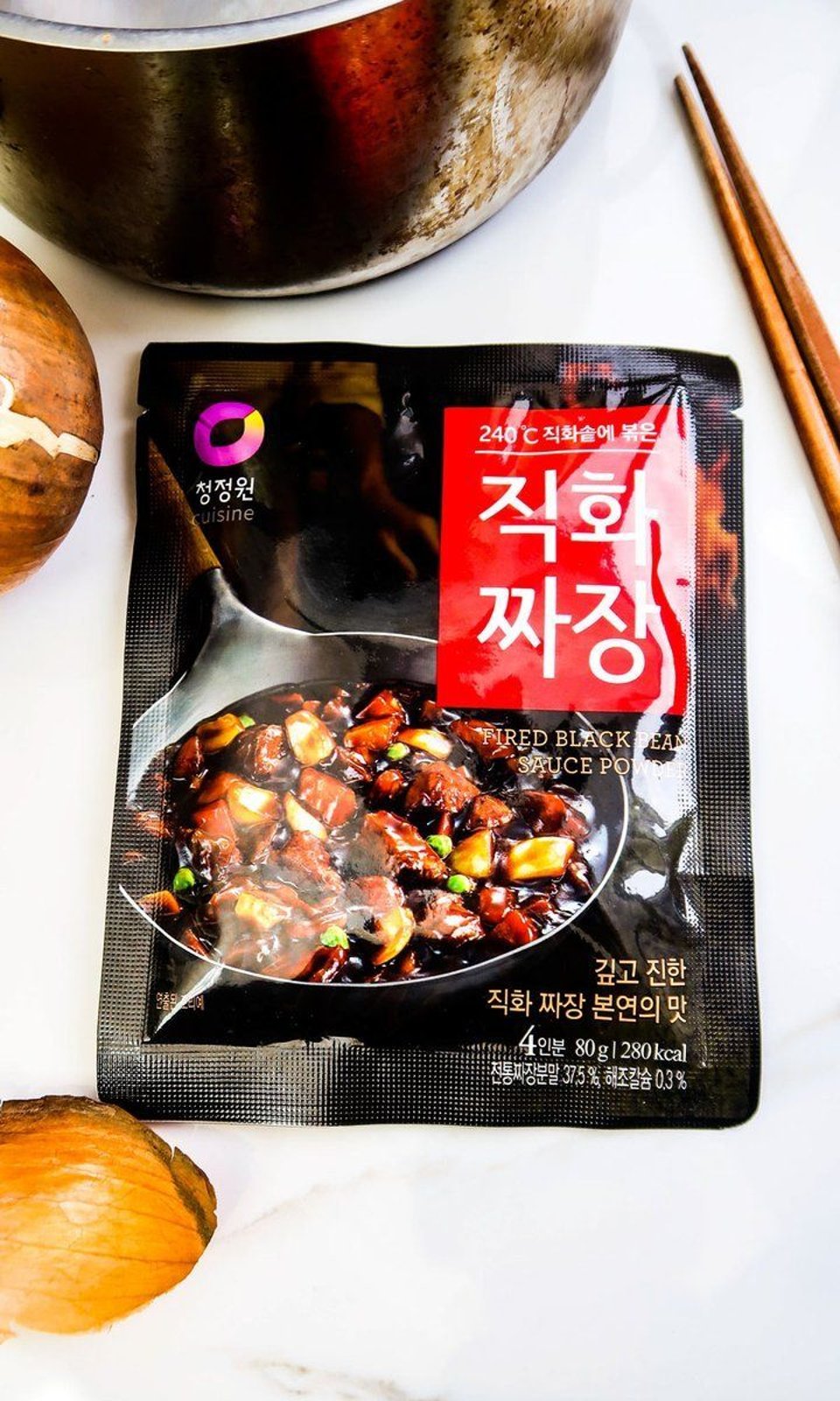 Korean  Fire-Roasted Jajangmyeon Powder Chung Jung One 80g