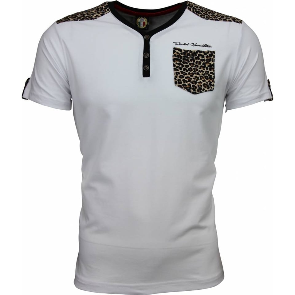 T-Shirt - Tijger Print Motief - Wit