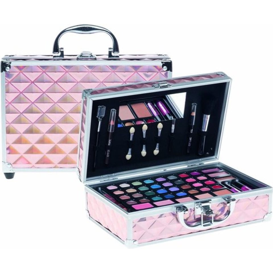 Casuelle Make-up Koffer Roze Holografisch