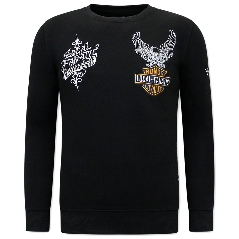 Heren Sweater - MC Honor & Loyalty - Zwart