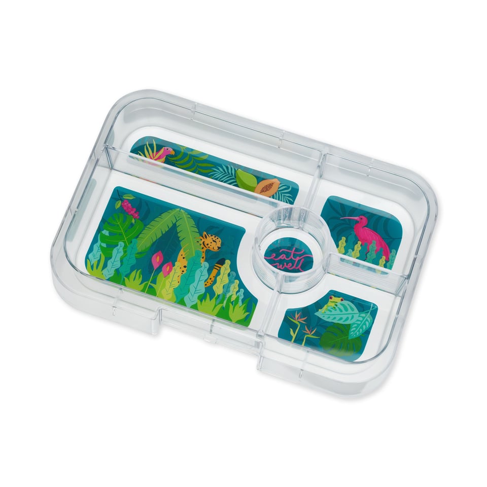 Yumbox Tapas XL Tray 5 Vakken Jungle Pastel - Meerkleurig