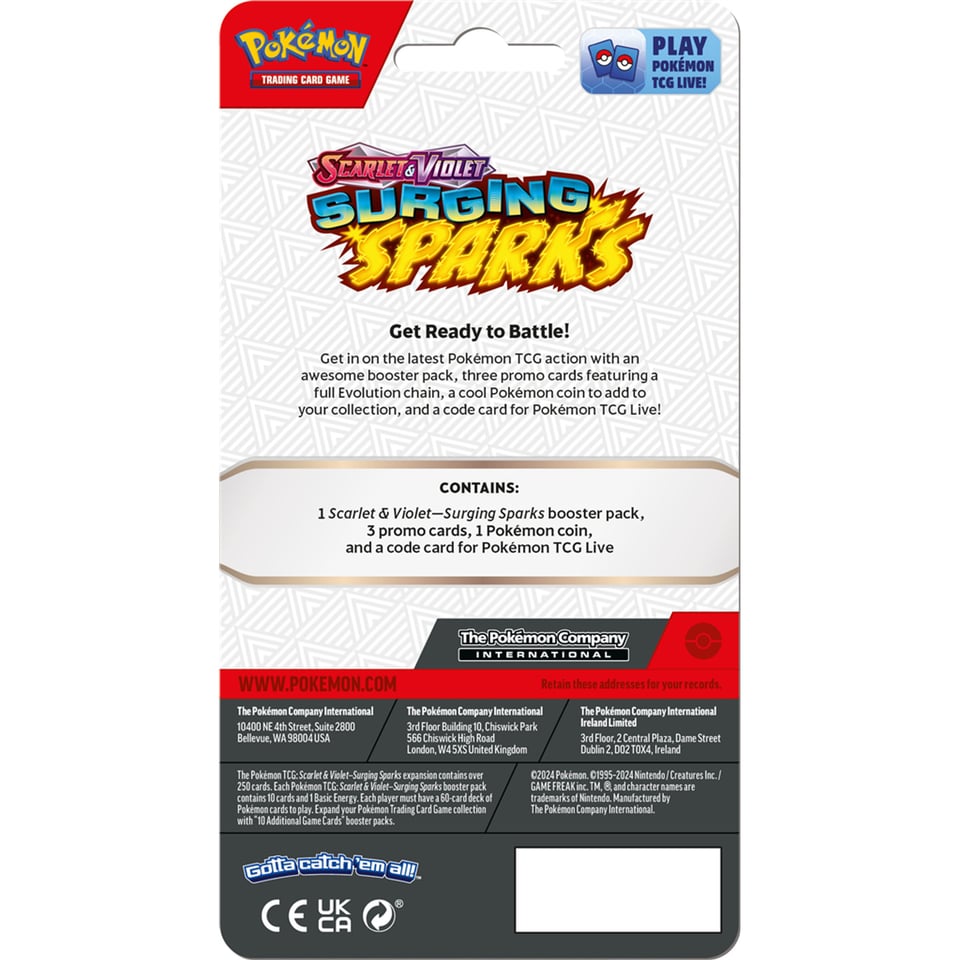 Pokémon Scarlet & Violet Surging Sparks Premium Checklane