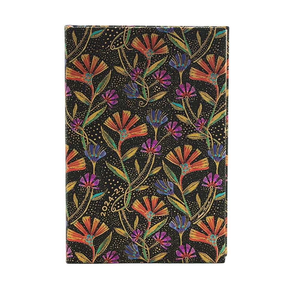 Paperblanks 18 months diary mini hardcover wild flowers 2025-2026