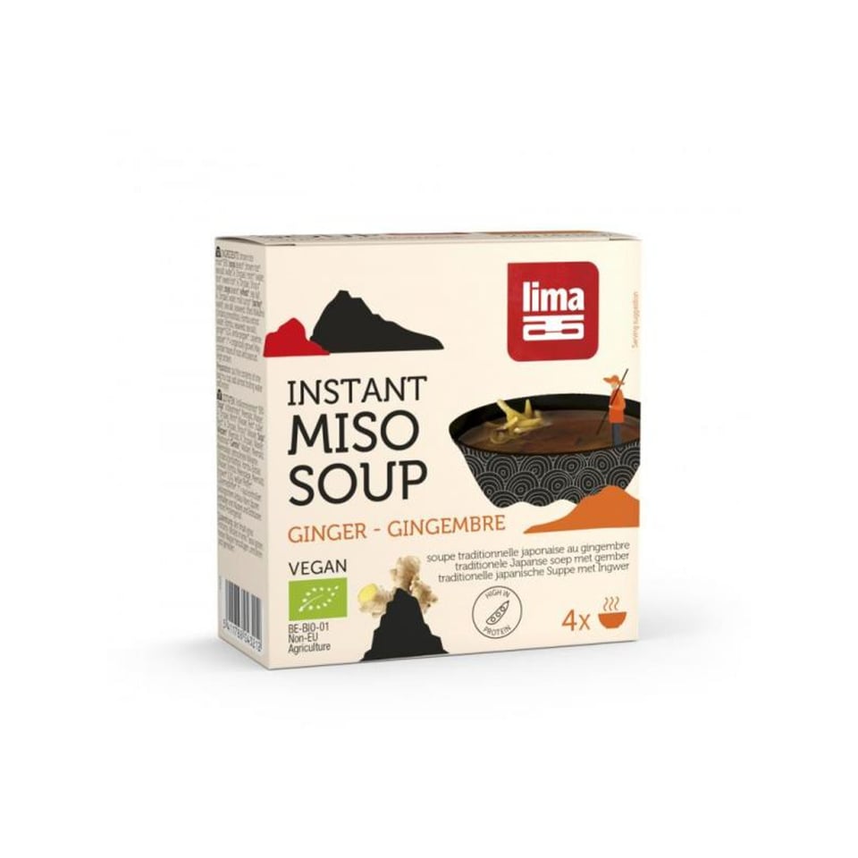 Instant Miso Soep Gember 4 X 15 Gram Bio