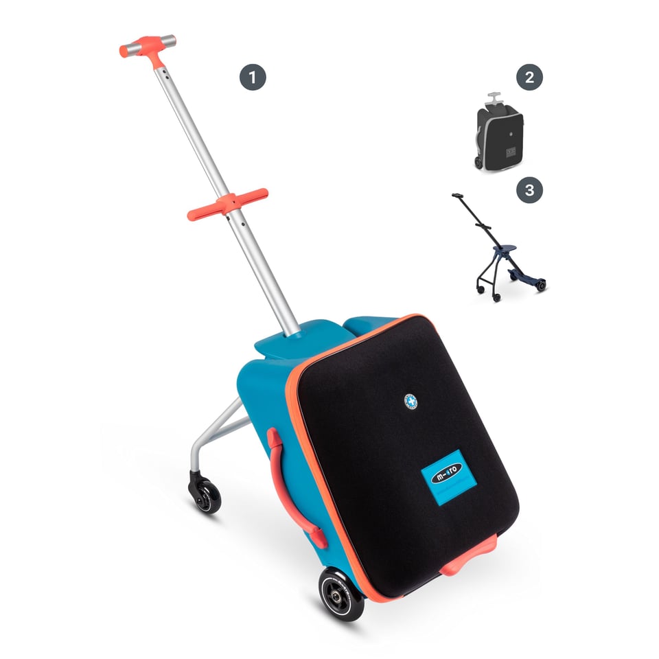 Micro Ride On Luggage Eazy Ocean Blue