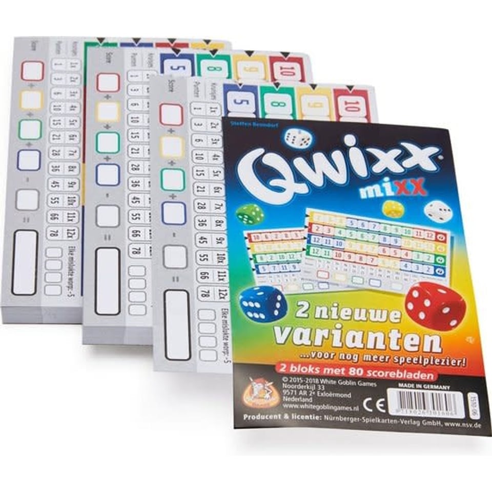 White Goblin Games Qwixx Mixx 8+