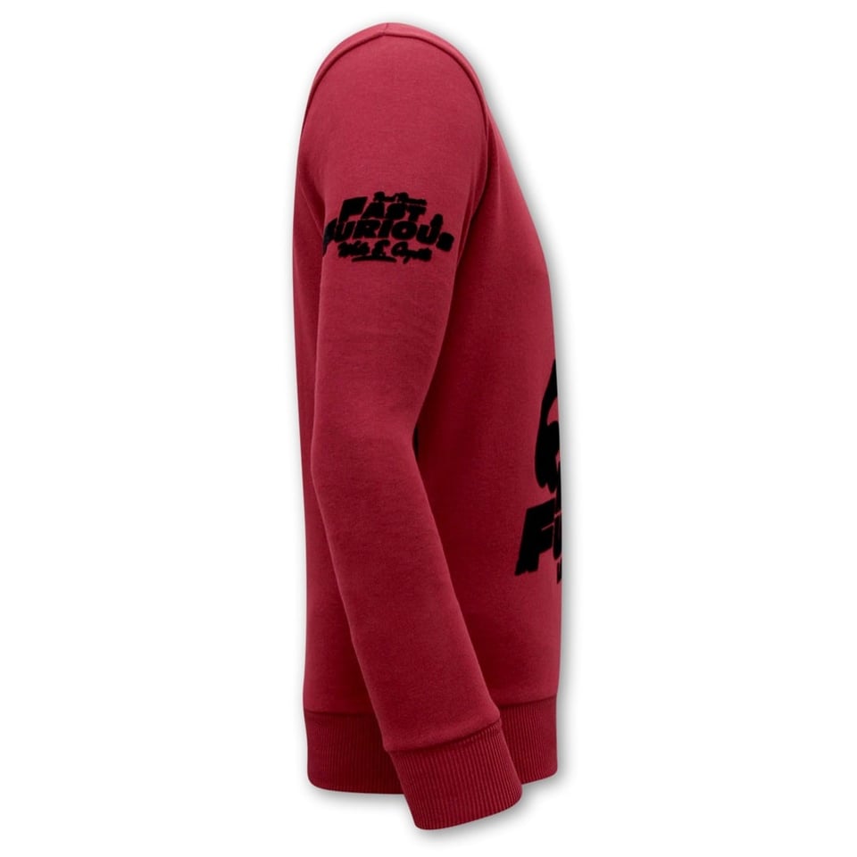 Heren Sweater - Fast and Furious - Bordeaux