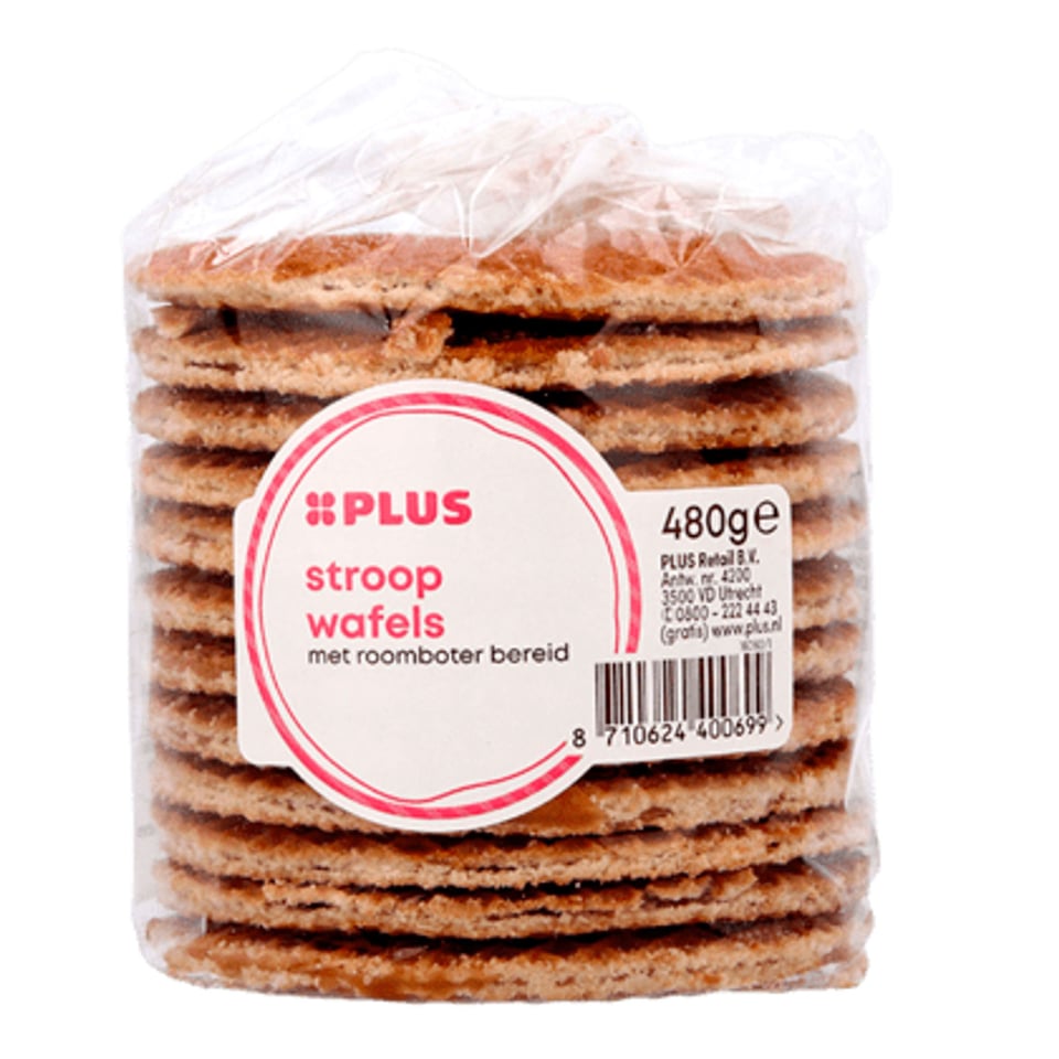 PLUS Stroopwafels Met Roombotervulling