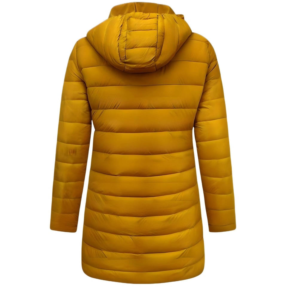 Puffer Jas Dames Parka - Dubbelzijdig - Slim Fit - Geel