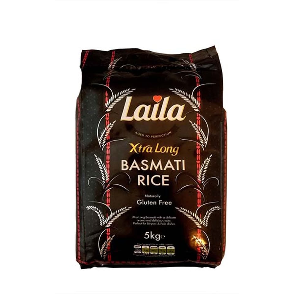 Laila Extra Long Basmati 5 Kg (Black)