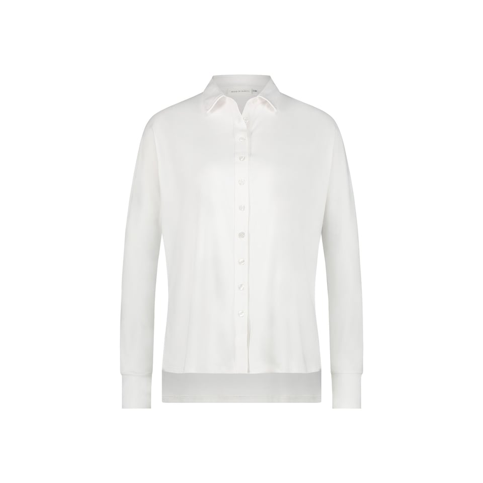 House of Gravity Classic Blouse - White Topaz