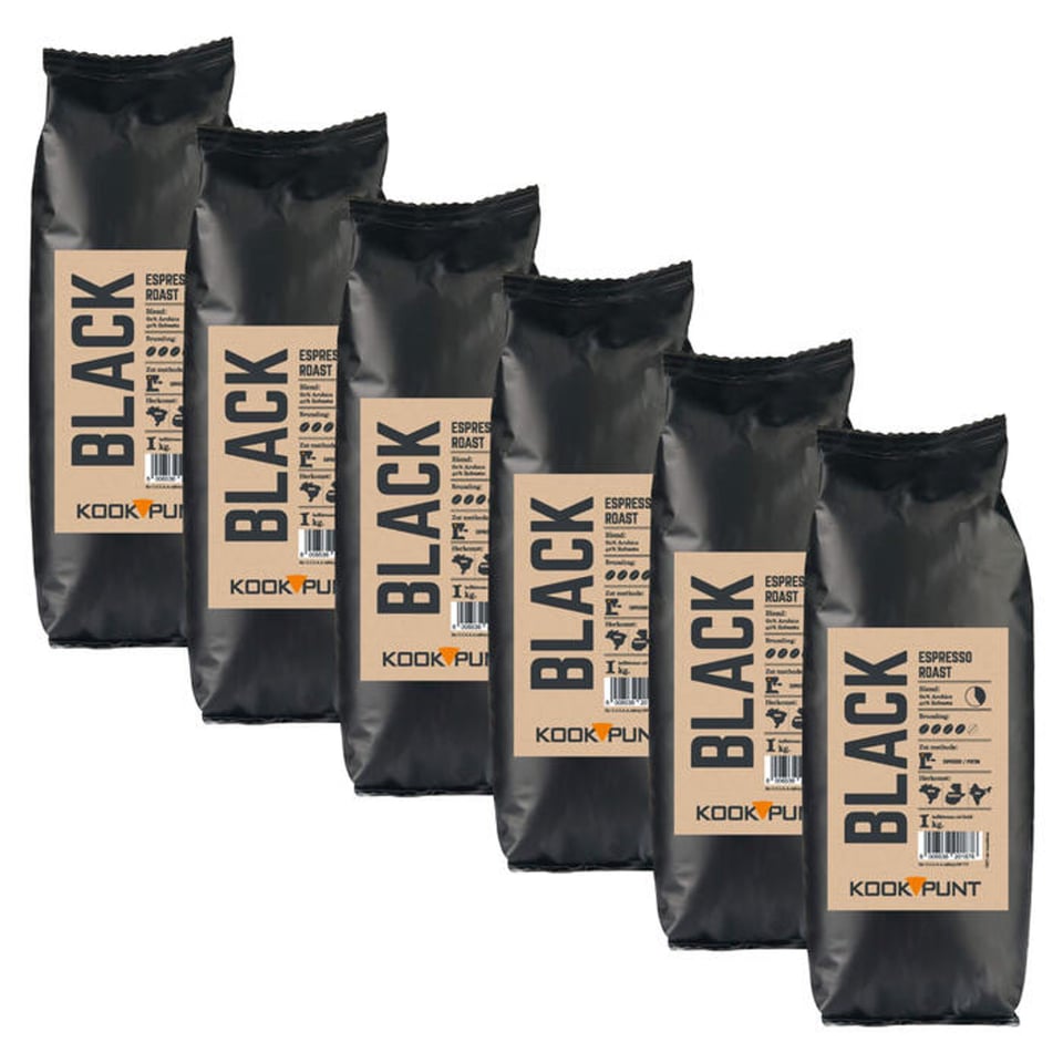 Kookpunt Black Label Koffiebonen, 6kg