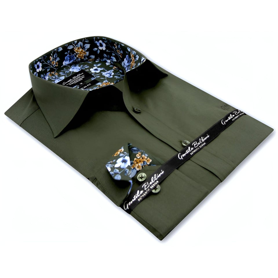 Business Overhemden Heren - Blanco Blouse - 3039 - Groen