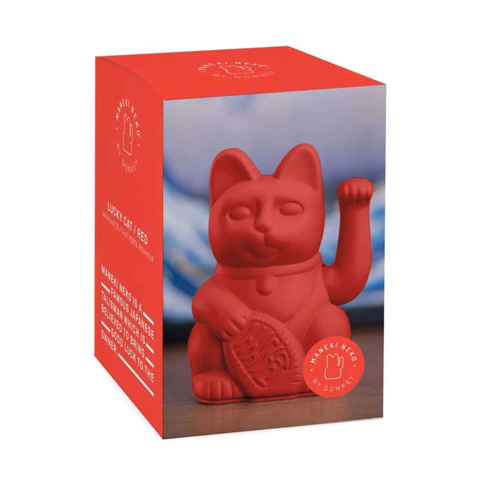 Lucky Cat Red 10x15cm