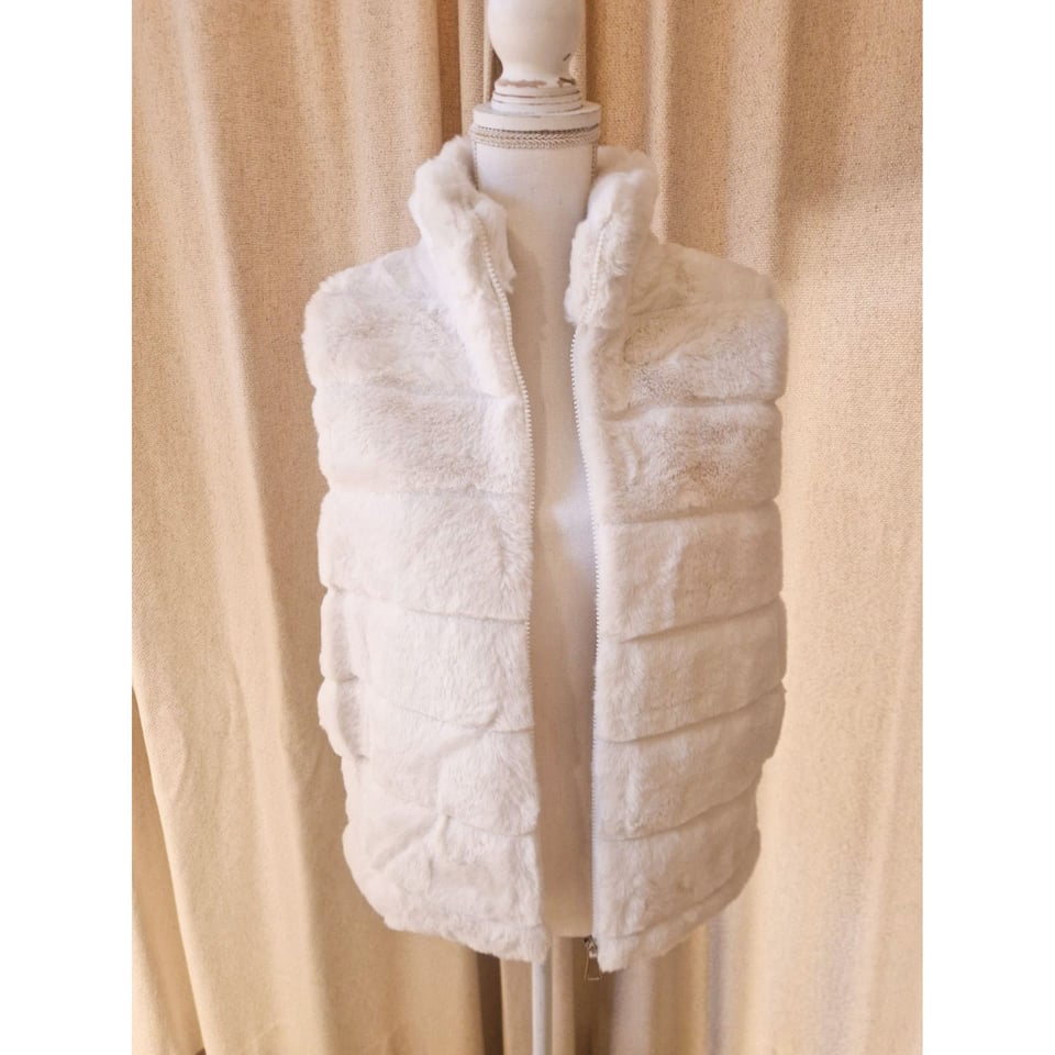 Furry Gilet - Regular fit - White