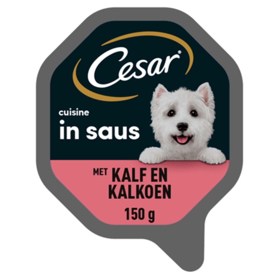 Cesar Cuisine Kalf & Kalkoen Hondenvoer