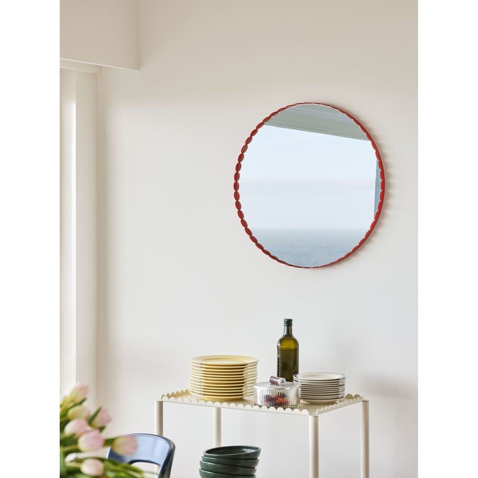Spiegel Arcs Rond Rood