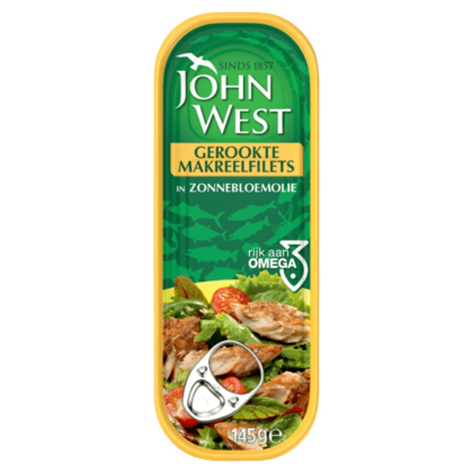 John West Makreelfilets Zonnebloemolie Gerookt