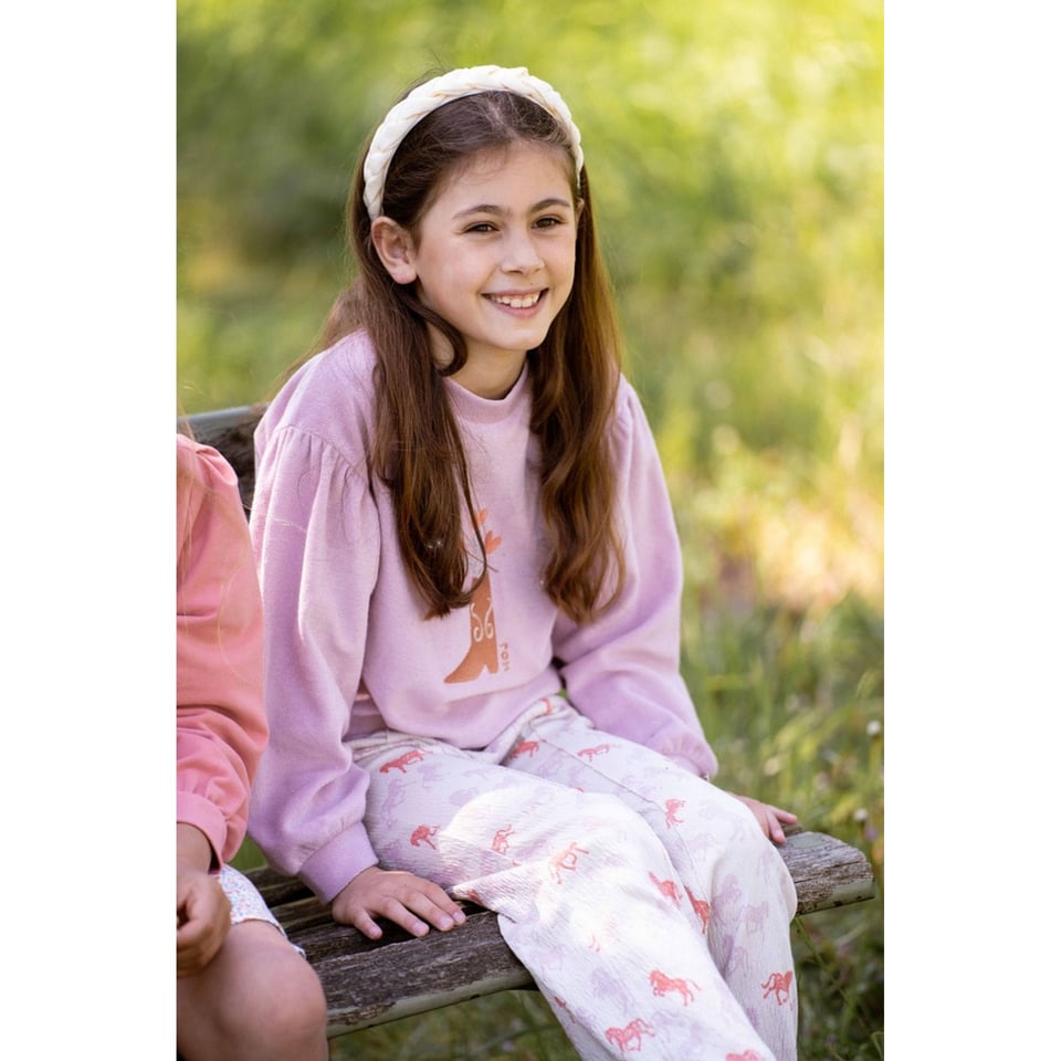 House of Jamie Balloon Sweater Rose Lilac