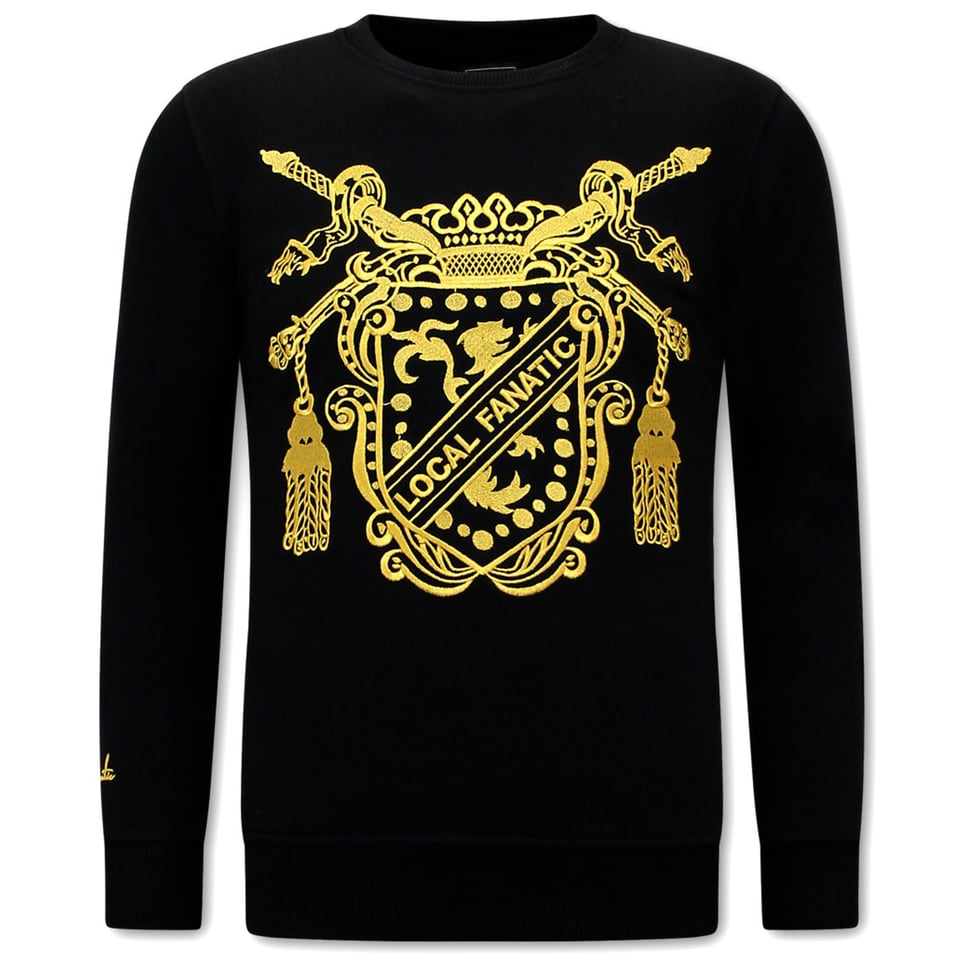 Heren Sweater - Royal Couture - Zwart