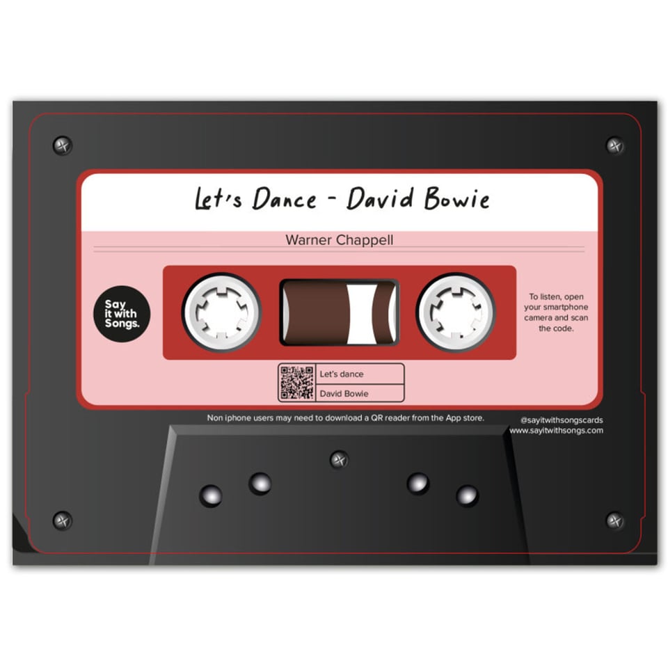Postkaart - David Bowie - Let's Dance