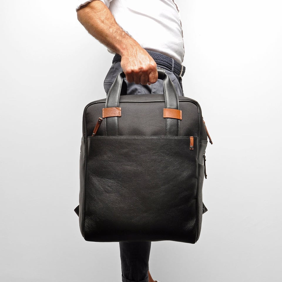 Berba Leather Rucksack 15.6