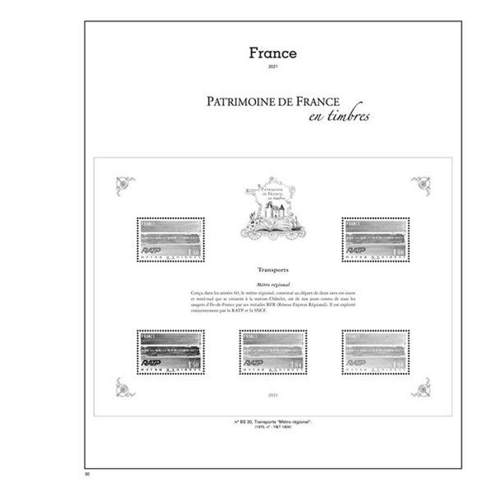 Patrimoine De France en Timbres SC - 2021