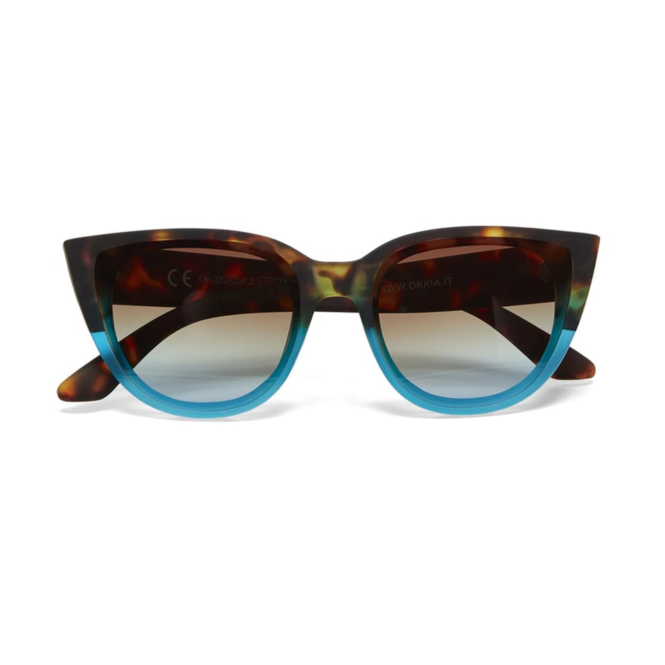 Zonnebril SILVIA Cat-Eye Havana Blue OK020-HB