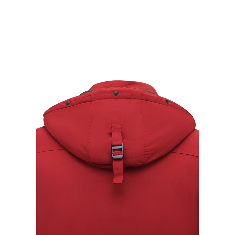 Gewatteerde Winterjas Heren Kort -7006 - Rood