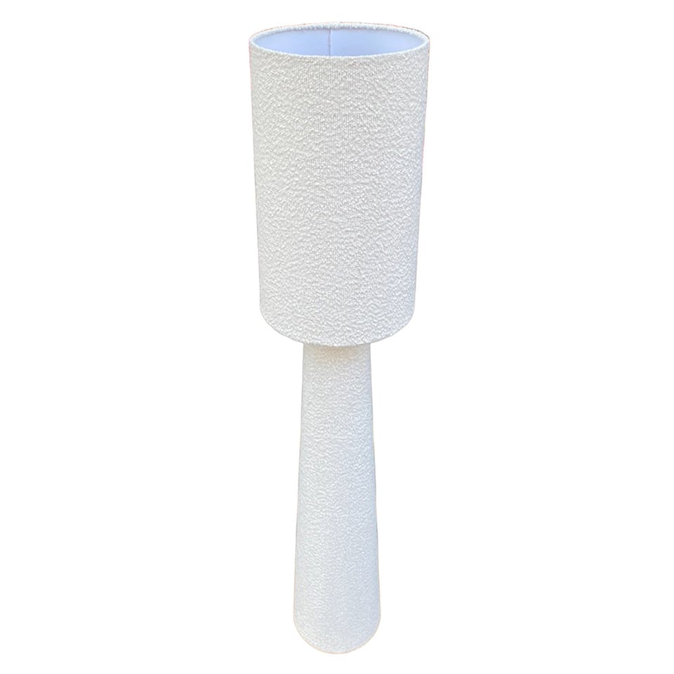 Vloer Lamp Amice Ivoor Wit Stof 28x138cm Set Met Kap