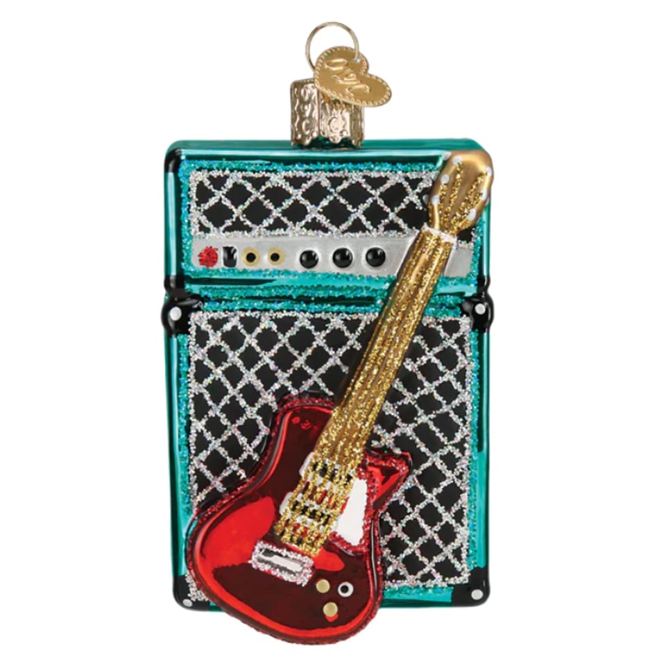 Kerstbal Elektrische Gitaar Met Versterker