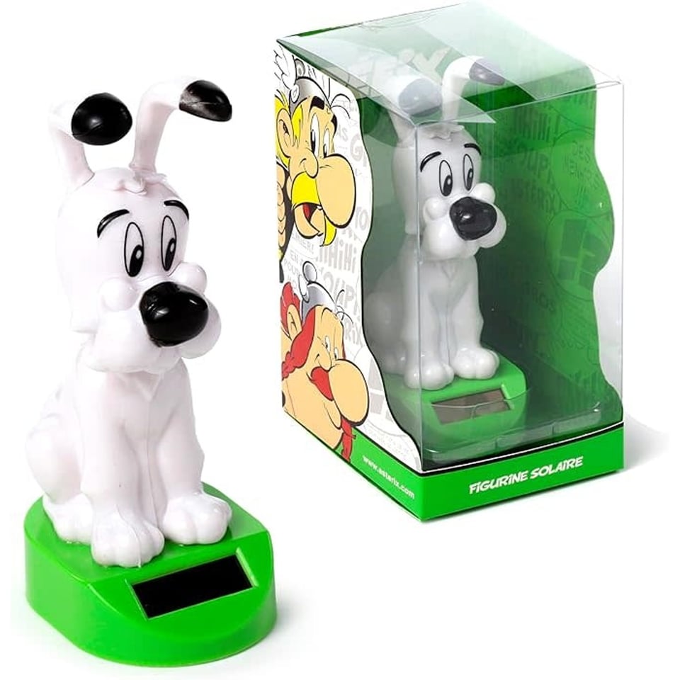 Asterix Figuur - Idéfix Hondje Van Obelix - Solar Bobblehead