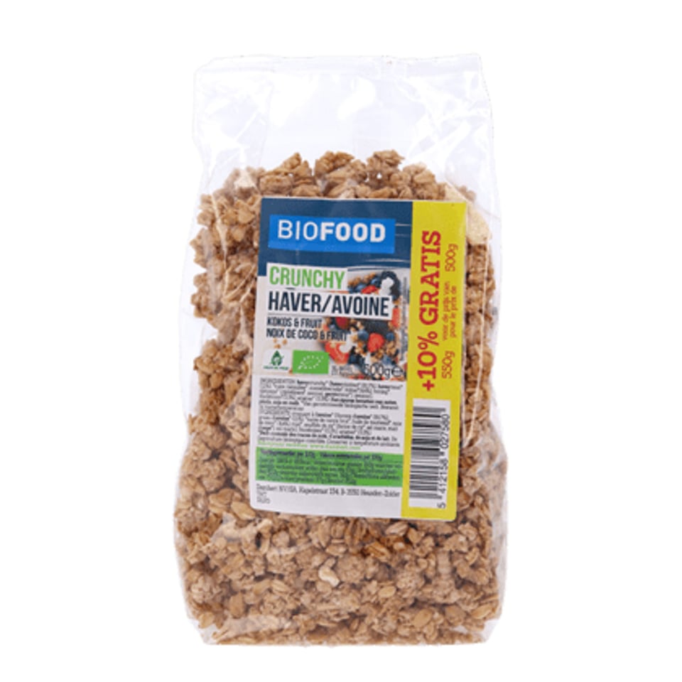 Damhert Biofood Muesli Haver Kokos Fruit Bio