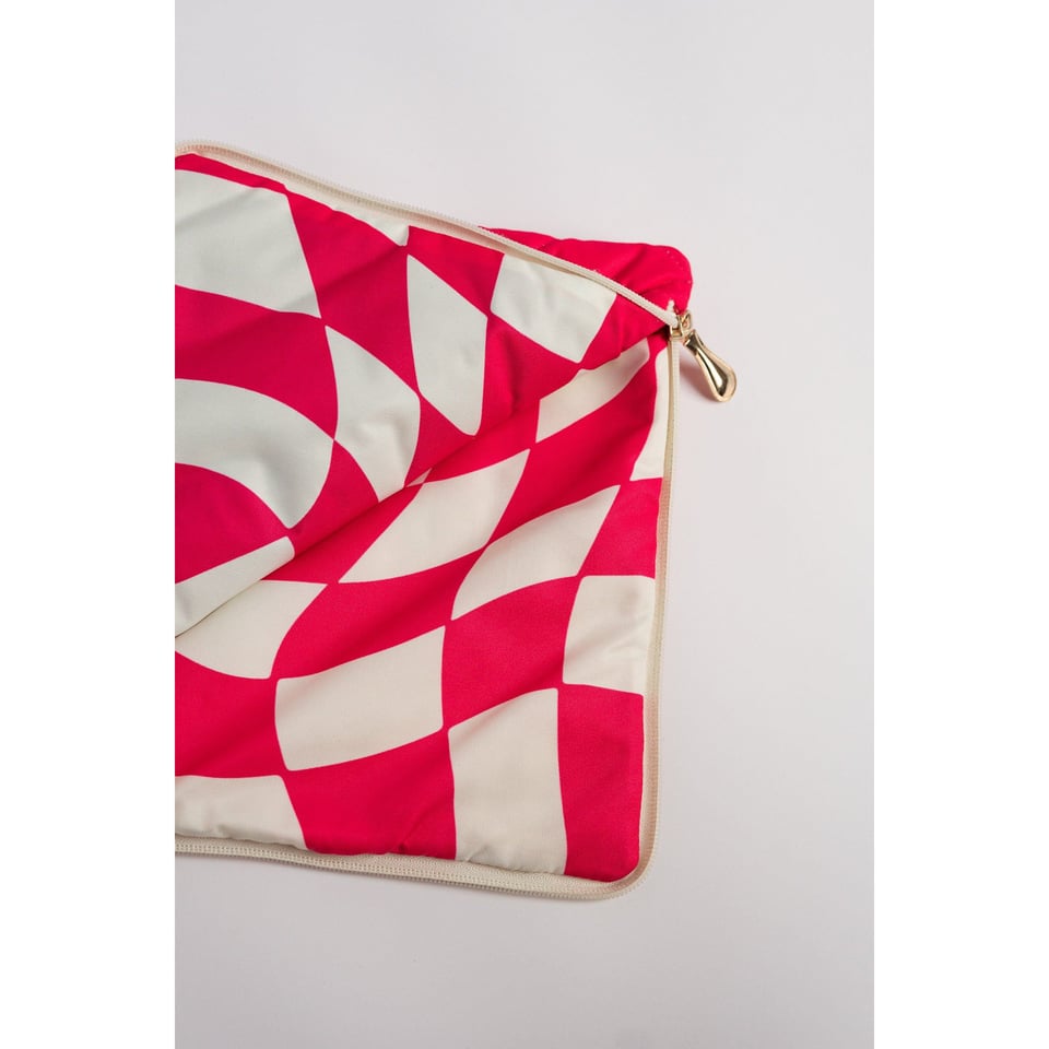 Roze puffer laptop hoes - Funcky pink sleeve